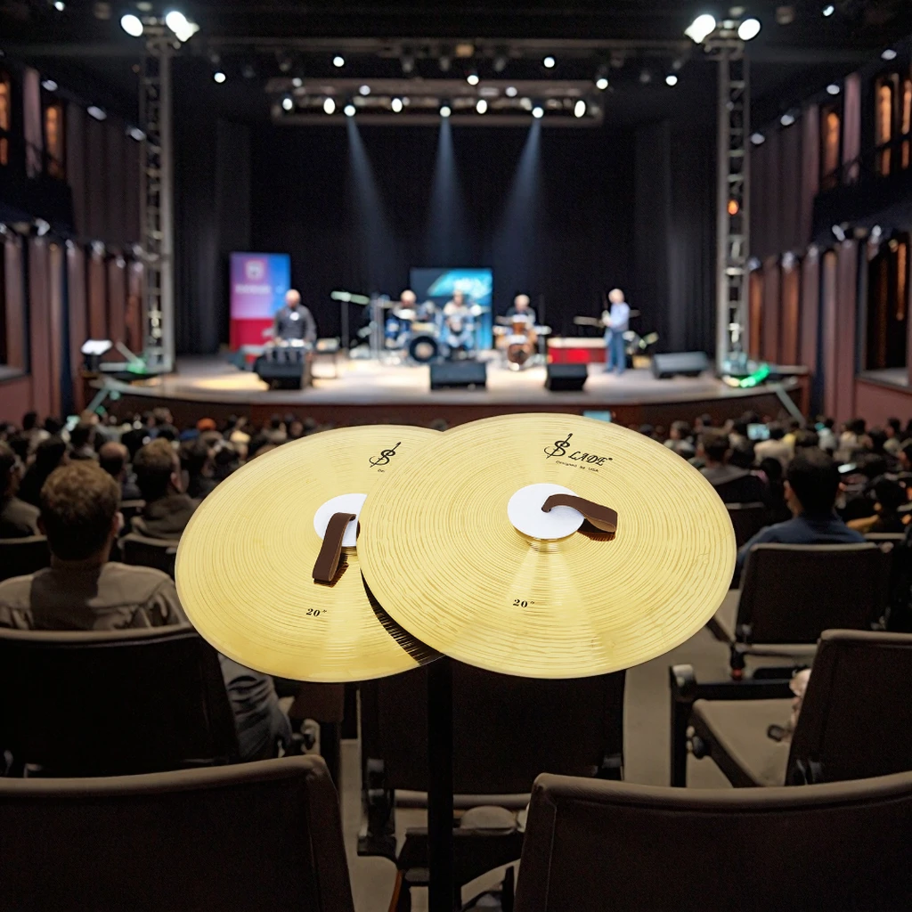 

SLADE Alloy Band Cymbals Gold Gong & Cymbals Set for Students and Adults Big Copper Waist Drum Cymbals