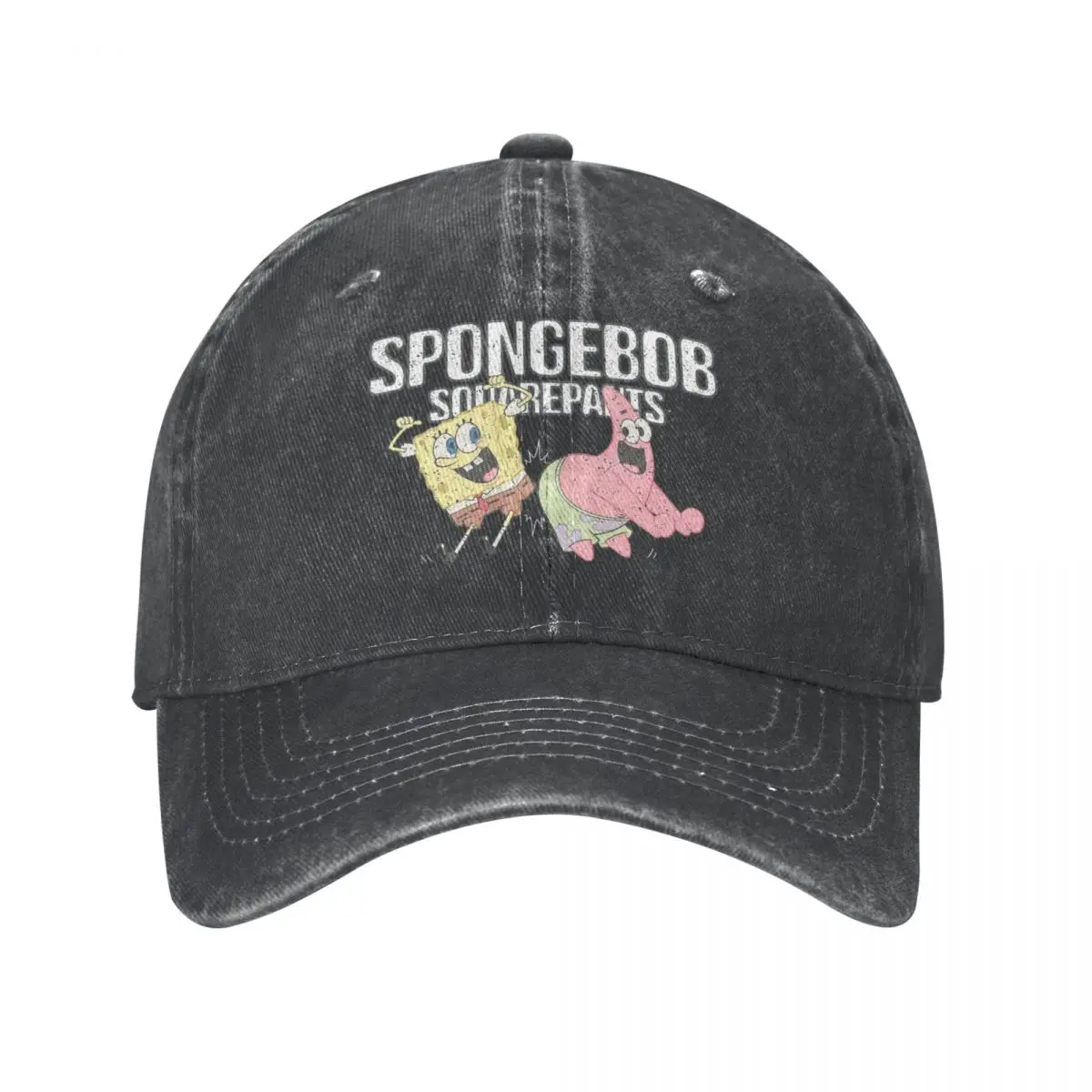 SpongeBobing Star Cartoon Baseball Cap Vintage Distressed Denim Cartoon Headwear Unisex Outdoor Workouts Gift Caps Hat