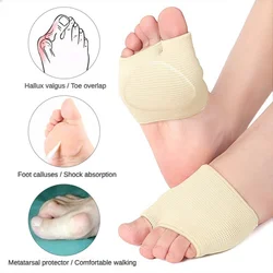 Silikon Mittelfuß polster Zehen trenner Schmerz linderung Vorfuß socken halbe Einlegesohlen Bunion Hallux Valgus Korrektor Fußpflege-Tool