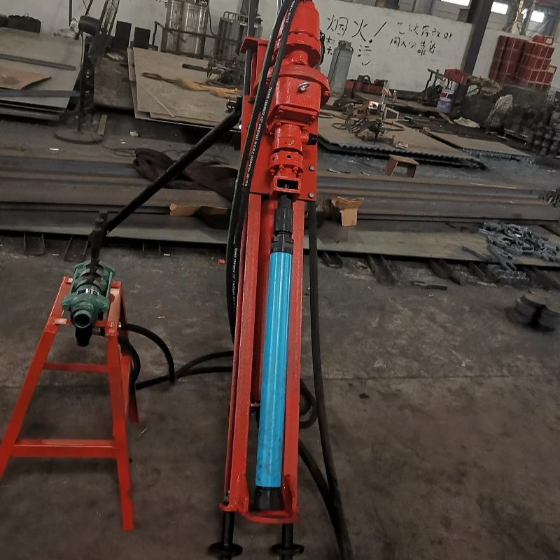 Portable Rock Soil DTH Drilling Rig Machine Construction Project Using Down the Hole Drill Rig Tool Pipe Bit Parts for Ghana