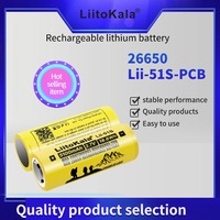 LiitoKala Lii-51S-PCB 3.7V 26650 5000mA Rechargeable batteries Discharger 26650 20A Power battery for flashlight E-tools
