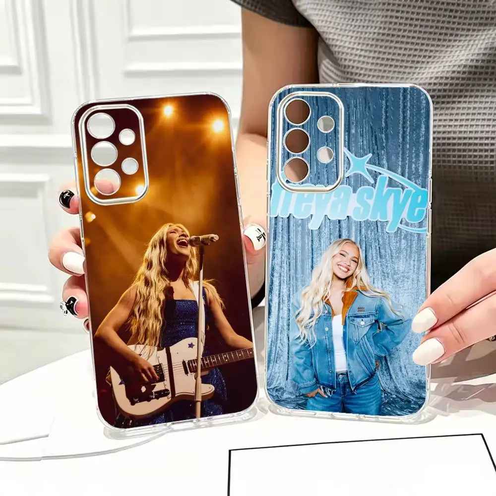 Pop Singer F-freya skye  Painted Phone Case Transparent TPU For Samsung S22,23,24,25,21,10,9,Ultra,Plus