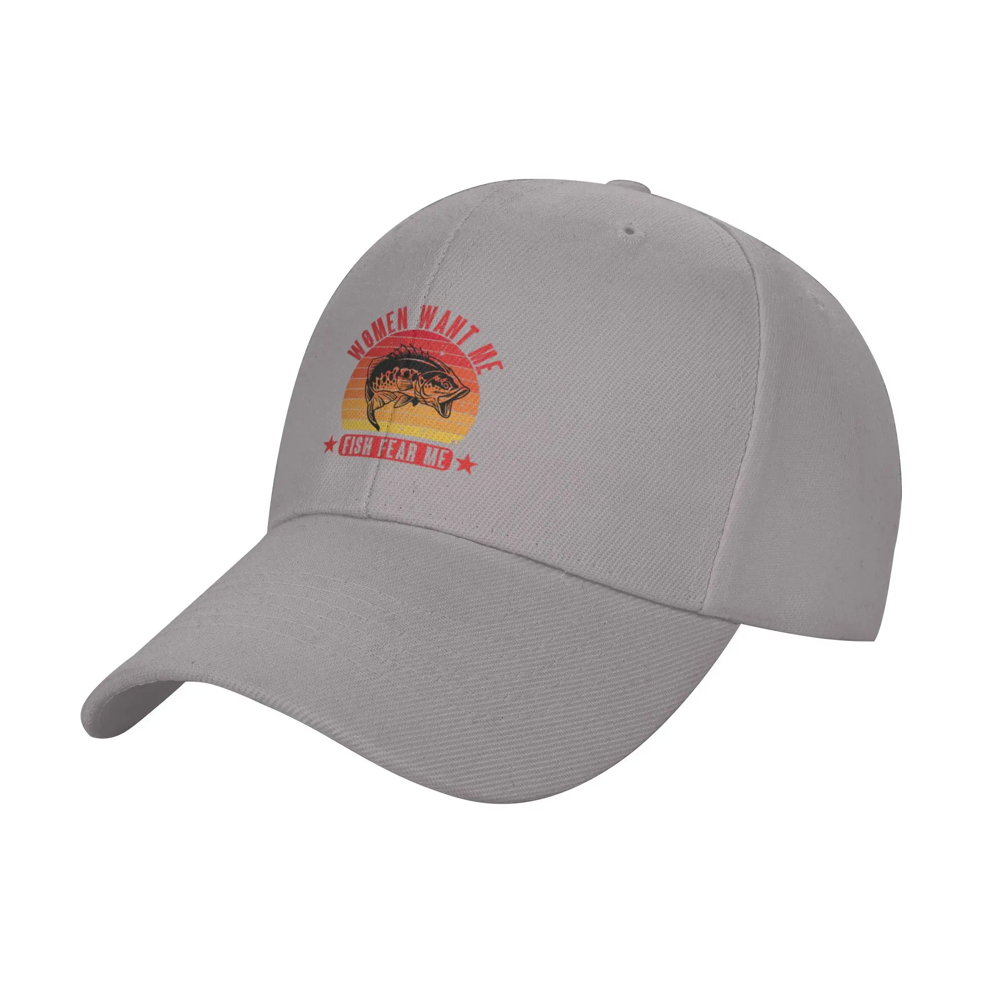 Hot Sale Women Want Me Fish Fear Me Baseball Cap  Uv Protection Men's Panama Hat  Driving Men's Panama Hat
