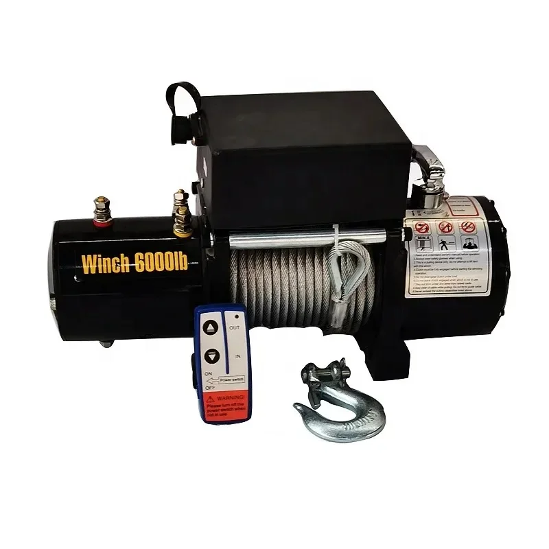 Material Handling Tool 12V/24V Electric Winch 12000lbs