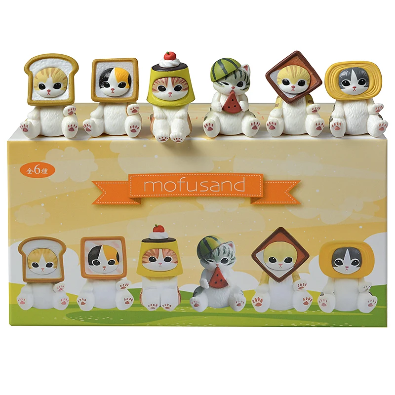 Mofusand Hai Katze Blind Box Obst Tier Niedliche Minifiguren Anime Ornamente Puppen Fans Kinderspielzeug Modell Weihnachten Geburtstagsgeschenke – Detail 7