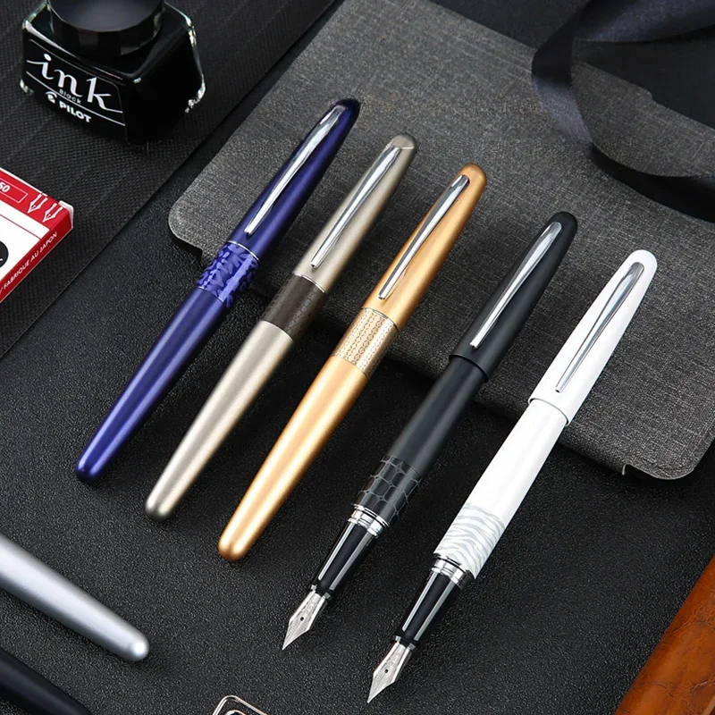 PILOT 88G Fountain Pen Advanced Metal Rod Gold/Silver Blade Nib Ink Pen Pattern School Ofice Supplies Stationery Gift New