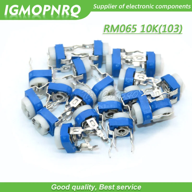 10PCS Trimmer Potentiometer RM065 RM-065 10Kohm 103 10K DIP Trimmer Resistors Variable adjustable Resistors