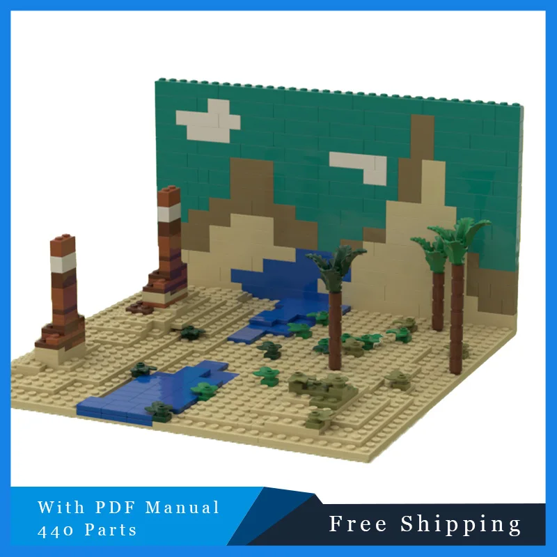 

Лидер продаж, 440 шт., MOC CreativeSparse, луга, строительные блоки, модель, детская развивающая сборная игрушка, рождественский подарок-сюрприз