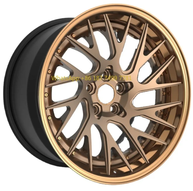 

Black Gold 5 Holes Customized 19 20 21 Inch Aluminum Alloy Pcd 5x120 Black Retro Car Wheels 5x108 30mm