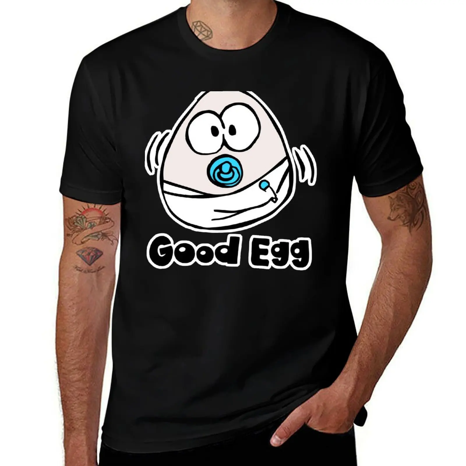 Kaos Good Egg Baby untuk pria kaos katun lembut kaos desainer