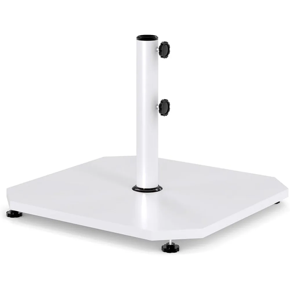 

Base 40lbs with Stainless Steel Umbrella Tube, Heavy Duty Steel Umbrella Stand, White