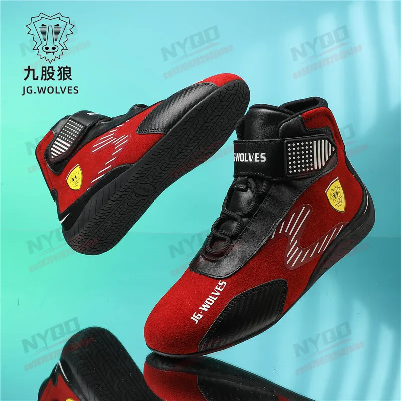New Motorcycle Riding Boots for Men Balanced Anti Slip Wear-resistant Shock-absorbing and Impact Resistant