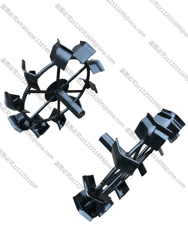 

Suitable for MicroTiller Rotary Tiller Knife Accessories Anti-skid Iron WheelWalking Wheel Crawling WheelPair of Wheels Paddy