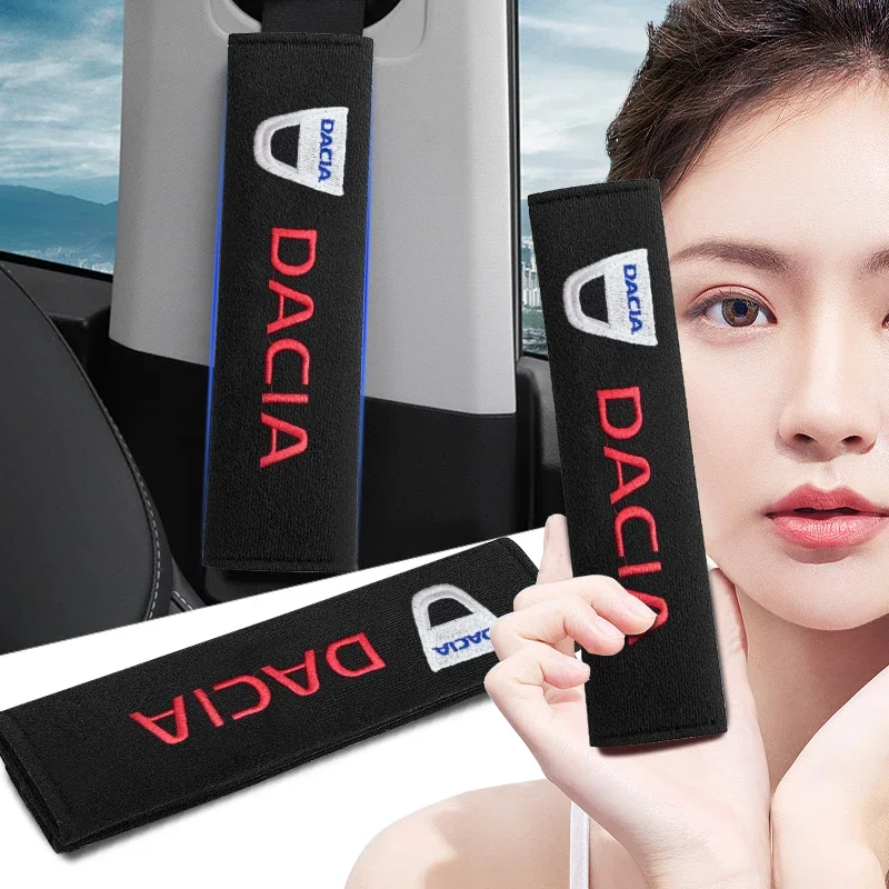 

Car Seat Belt Cover Styling Cotton Safety Shoulder Protector For Dacia Duster Logan MCV Sandero Stepway Dokker Lodgy Accessories