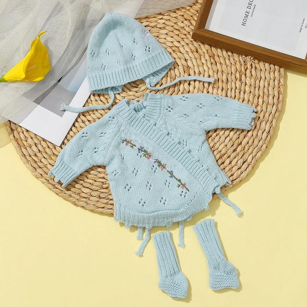 Puppe Kleidung für 40 cm Reborn Puppe Kleidung Zubehör Anzüge Fit Für 15,75 Zoll Pullover Overall Baby Puppe Kleidung Zubehör – Detail 26