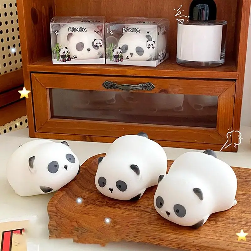 Panda Rekbaar Speelgoed Panda Vorm Stress Deegbal Fidget Speelgoed Sensorisch Speelgoed Voor Jongens En Meisjes Stress Relief Speelgoed Voor Kerst