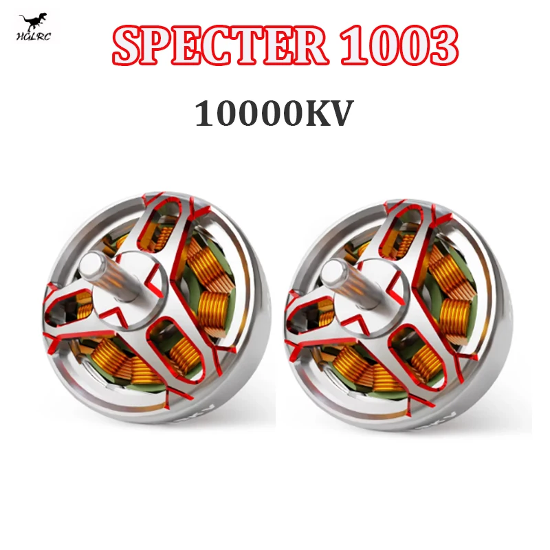 

HGLRC SPECTER 1003 10000KV 1-2S бесщеточный двигатель совместимый с 1,6-2 дюймовым пропеллером для FPV 75 мм Tinywhoop зубочистка Дрон