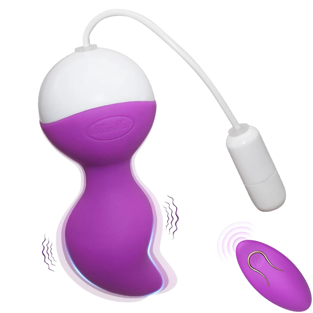 Wireless Remote Control Jumping Egg Kegel Ball Vaginal Tighten Exercise Trainer Ben Wa Vibrator Ball Clitoris Sex Toys For Women