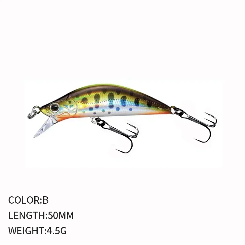 ZWICKE 50 مللي متر 4.5 جرام ABS الساخن بيع سمك السلمون المرقط السحر الصيد غرق أسماك إغراء عدن 50S الطعم الثابت المياه العذبة الصيد تويتش الطعم إغراء