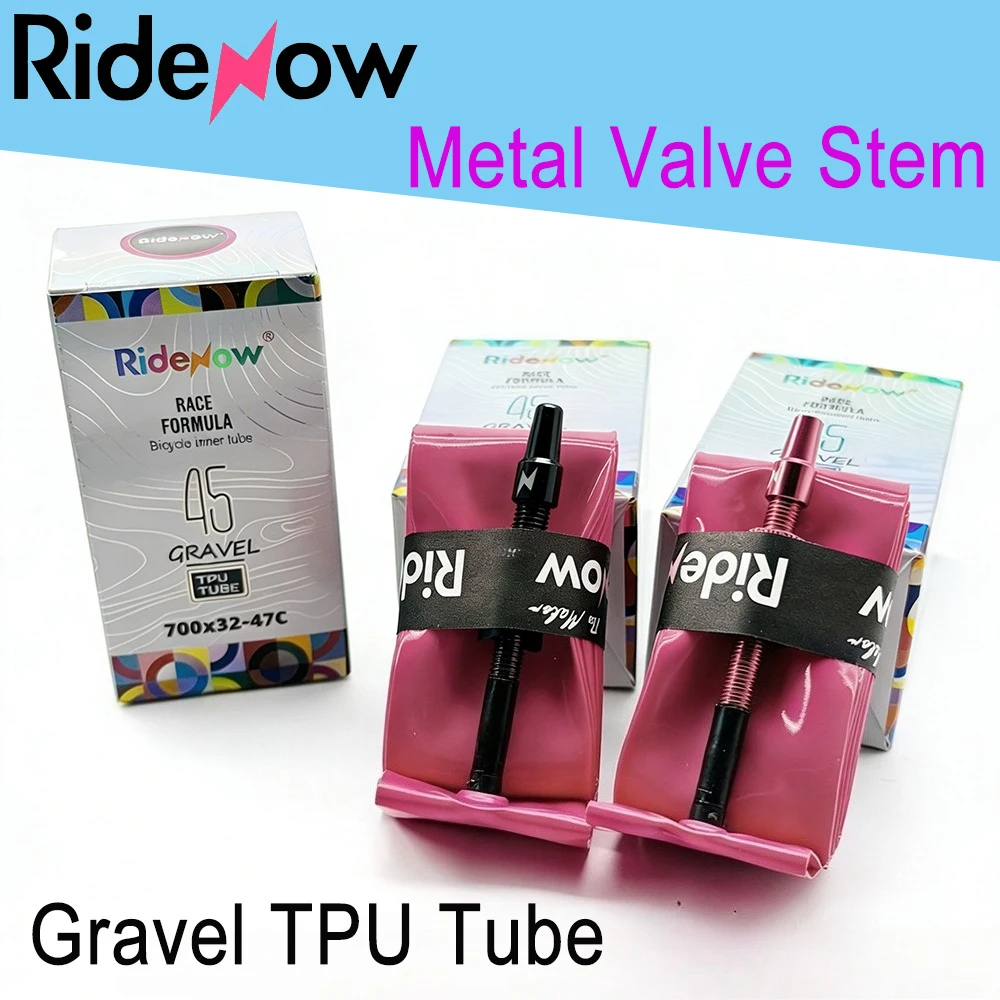 AliExpress NONE Ridenow Metal Nozzle Tpu Inner Tube Removable Valve Cores Gravel 29Inch 700x32-47c Tube Bike Tyre MTB Road Bike Inner Tube