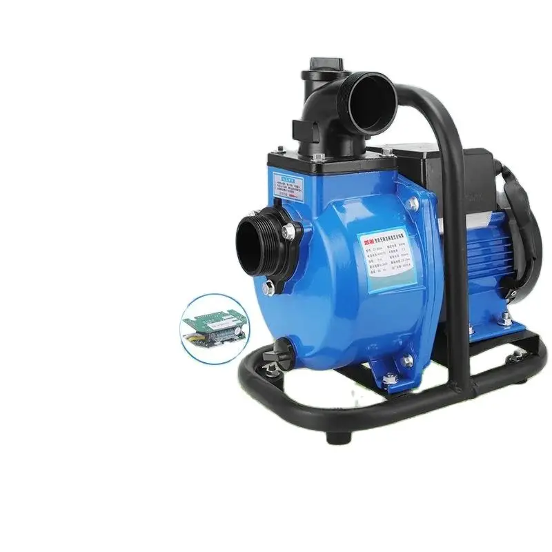 Brushless dc Irrigação Agrícola Bomba de Fluxo Grande Bomba Auto-escorvante Solar de Cabeça Alta com Controle Remoto 13 48v 72v