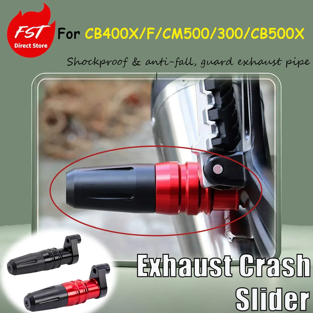 For CB400X/F/CM500/300/CB500X modification accessories, exhaust pipe anti-drop rod protection bar Shockproof & anti-fall