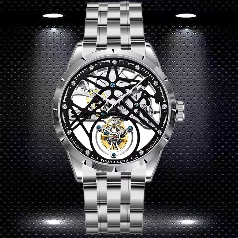 AESOP Men Flying Tourbillon Movement Mechanical Automatic Luxury Watches Wristwatches Skeleton Watch Brand For Man Sapphire 2025