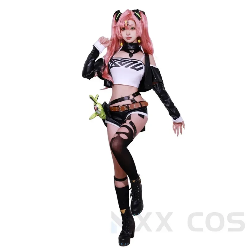 

Game Zenless Zone Zero ZZZ Nicole Demara Cosplay Costume Role Play Comic Con Dress Hallowmas Party Wigs Animation Prop