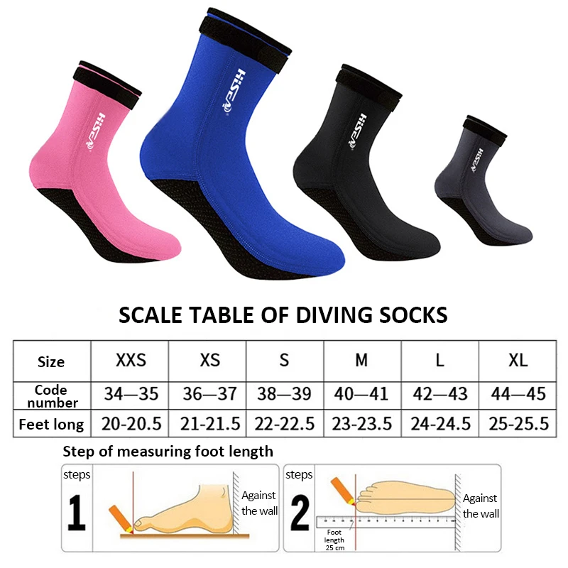 

Hisea Neoprene High Upper Warm Anti Skid Shoes Winter Swimming Surfing Fishing Scuba Diving Sox Soft Anti Scratch Beach Sox