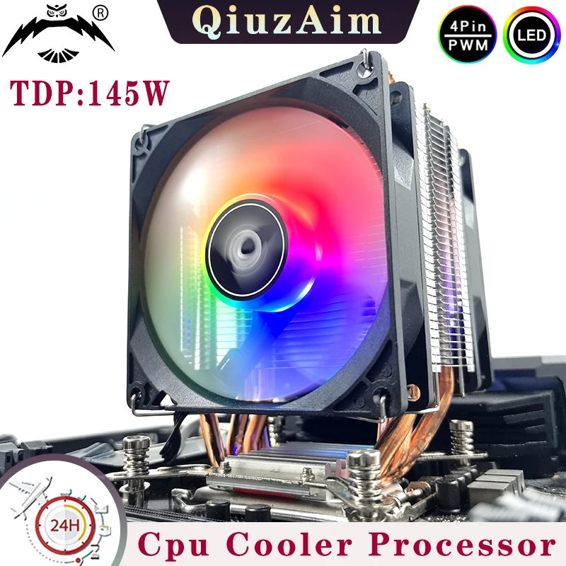 

PC Cooling Fan 2/4/6 Heat Pipe x79 x99 Cooler Air-cooled Cpu Fan 3pin/4pin TDP:145W Compatible LGA2011 2066 115x 1200 1700 i5 i7
