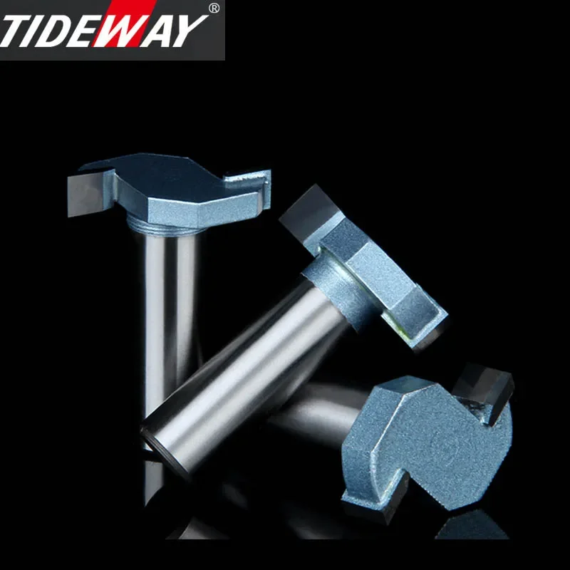 Tideway 산업용 등급 T형 슬롯 밀링 커터, T형 목공 라우터 비트, 트리밍 머신, 조각 보링 도구