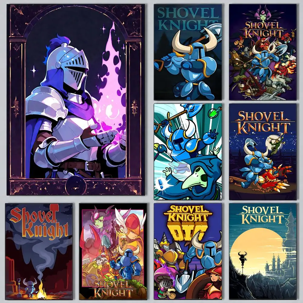 Modern Aesthetic Wall Art Poster game Shovel Knight Poster for Office Home Decor Interior Large Wall Picture Print