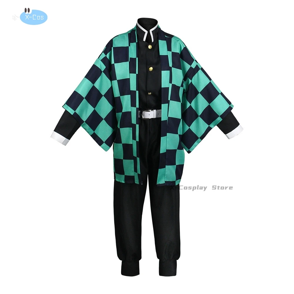 Kamado Tanjirou Cosplay Costume para Crianças e Adultos, Anime Cartoon, Kimetsu No Yaiba, Presentes de Halloween