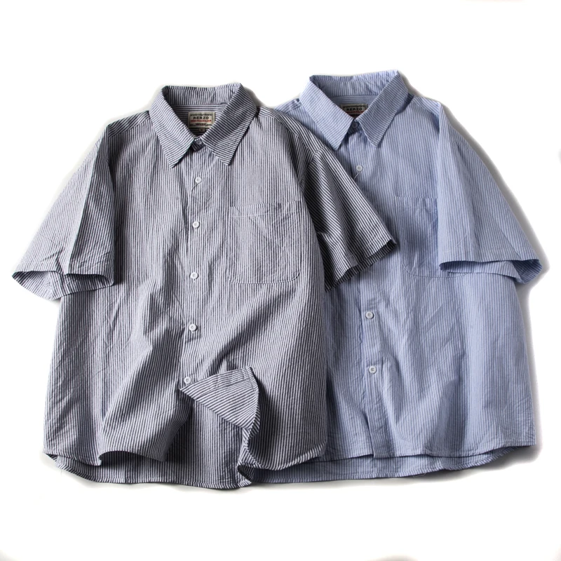 

Men's Stripe irt Long Sve Casual Summer Vintage y ort Sve Casual Faion Outerwear Loose Fit Youth Trend