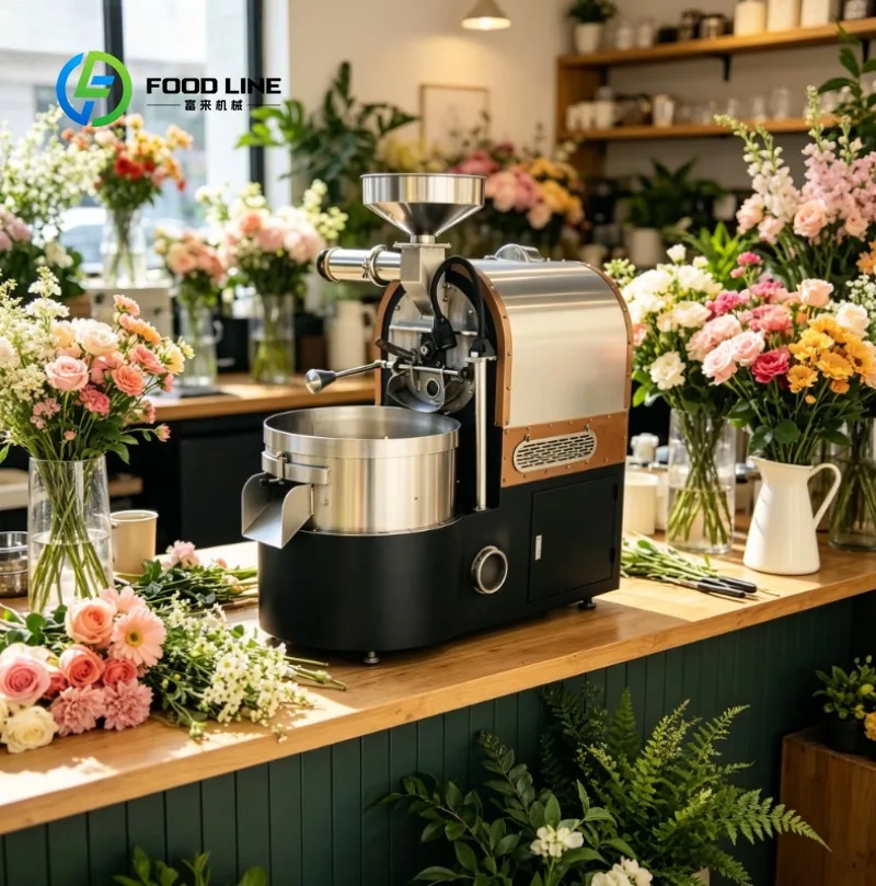 Coffee Bean Roasting Machine, Stainless Steel  Adjustable Settings, Coffee Roaster for Home Coffee Bean Preparation