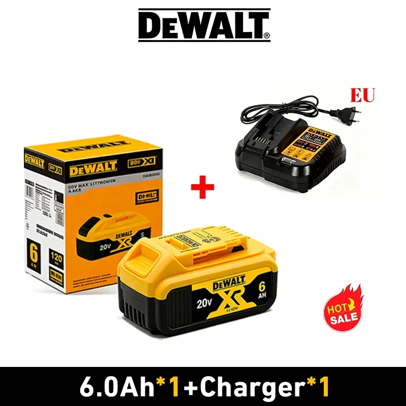 100%Original Dewalt 20V 6000mAh Power Tool Battery DCB206 DCB205 DCB200 DCF887 DCG405 DCD791 DCF922 DCF850 DCD805 tool battery image 3