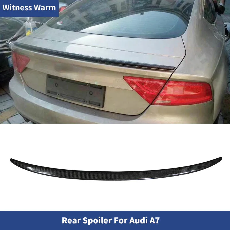 A7 Carbon Fiber Rear Trunk Spoiler Wing Lip for Audi A7 2012-up Car-styling