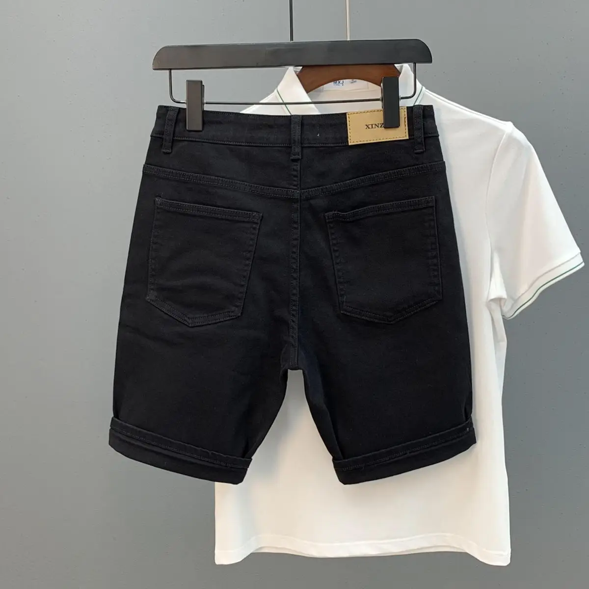 Designer Luxury Clothing Summer Youth Trendy Brand High Street Casual Five-point Pants Fashion Hot Diamond Denim Shorts Men