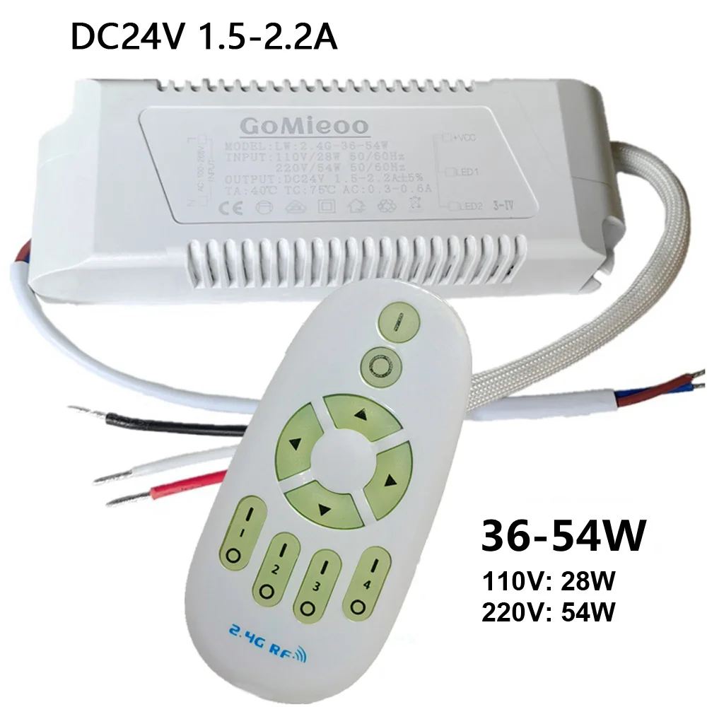 24V Remote control driver 2.4G power supply be used for 24V dual colors LED strip dimming&color changing Input 220V output 24V