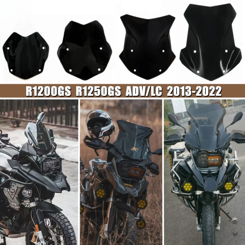 

R1200GS R1250GS Windscreen Windshield For BMW R 1250 GS LC R1250GS ADV Triple Black Adventure Wind Shield Screen 2013-2022