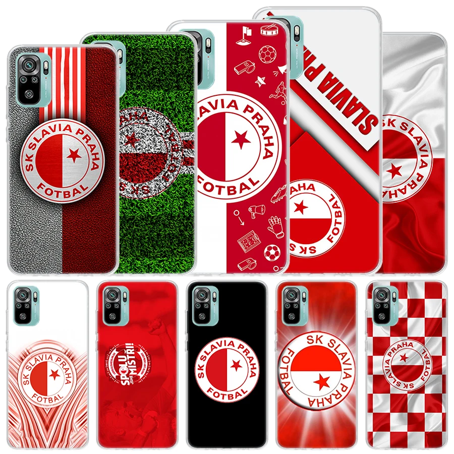 Sk Slavia Praha funda blanda para Xiaomi Redmi Note, 11S, 10S, 12, 11, 10, 11T, 11E Pro Plus, 9, 9S, 8, 8T, 9T, 7, Shel