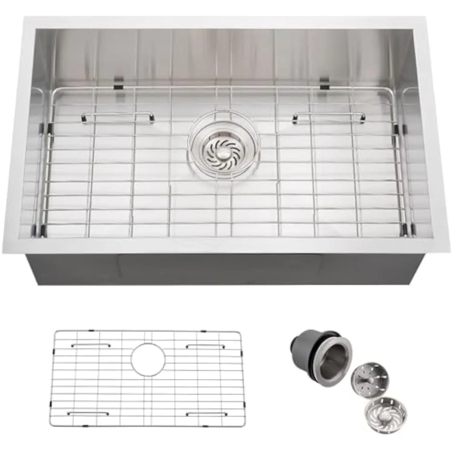 

27X17 Undermount Stainless Steel Kitchen Sink 27 Inch Single Bowl Kitchen Sink 18 Gauge Stainless Steel