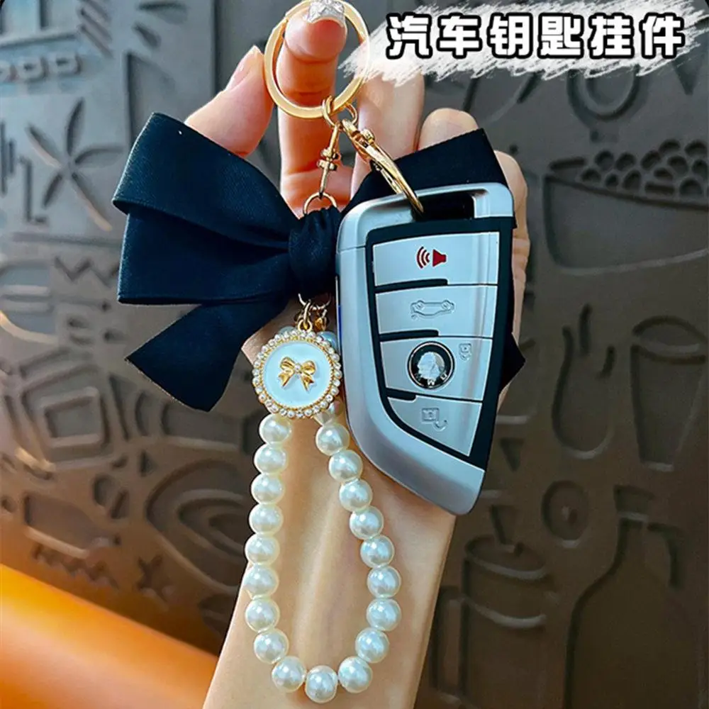Брелок-с-бантом-из-искусственного-жемчуга-милый-модный-бант-сумка-из-бисера-подвеска-женский-автомобильный-брелок-подвеска-на-рюкзак-аксессуары-подарок