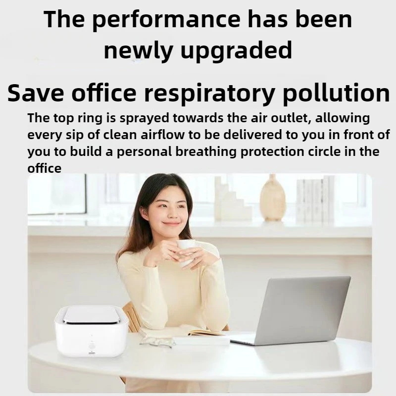 سطح المكتب لتنقية الهواء الأيونات السالبة تنقية صغيرة مكتب المنزل إزالة رائحة الفورمالديهايد الغبار ورائحة التدخين منخفضة الضوضاء