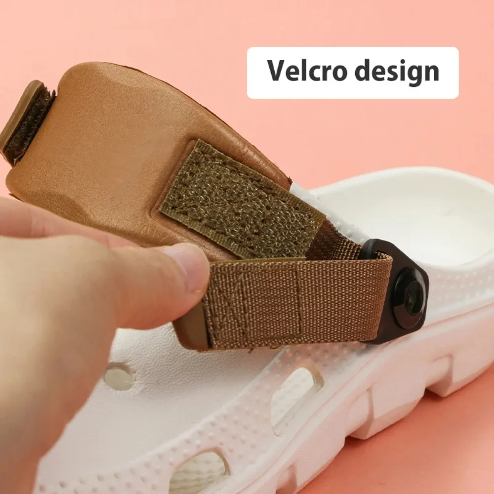 

Durable EVA Beach Slippers Sandals Straps Adjustable DIY Garden Shoes Heel Shoe Decoration for Shoes