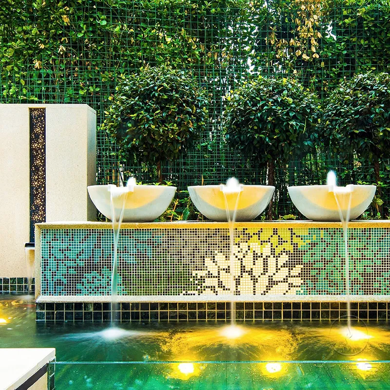Flowing water ornament fountain water feature sketch bowl waterfall circulation  system pond club decoration