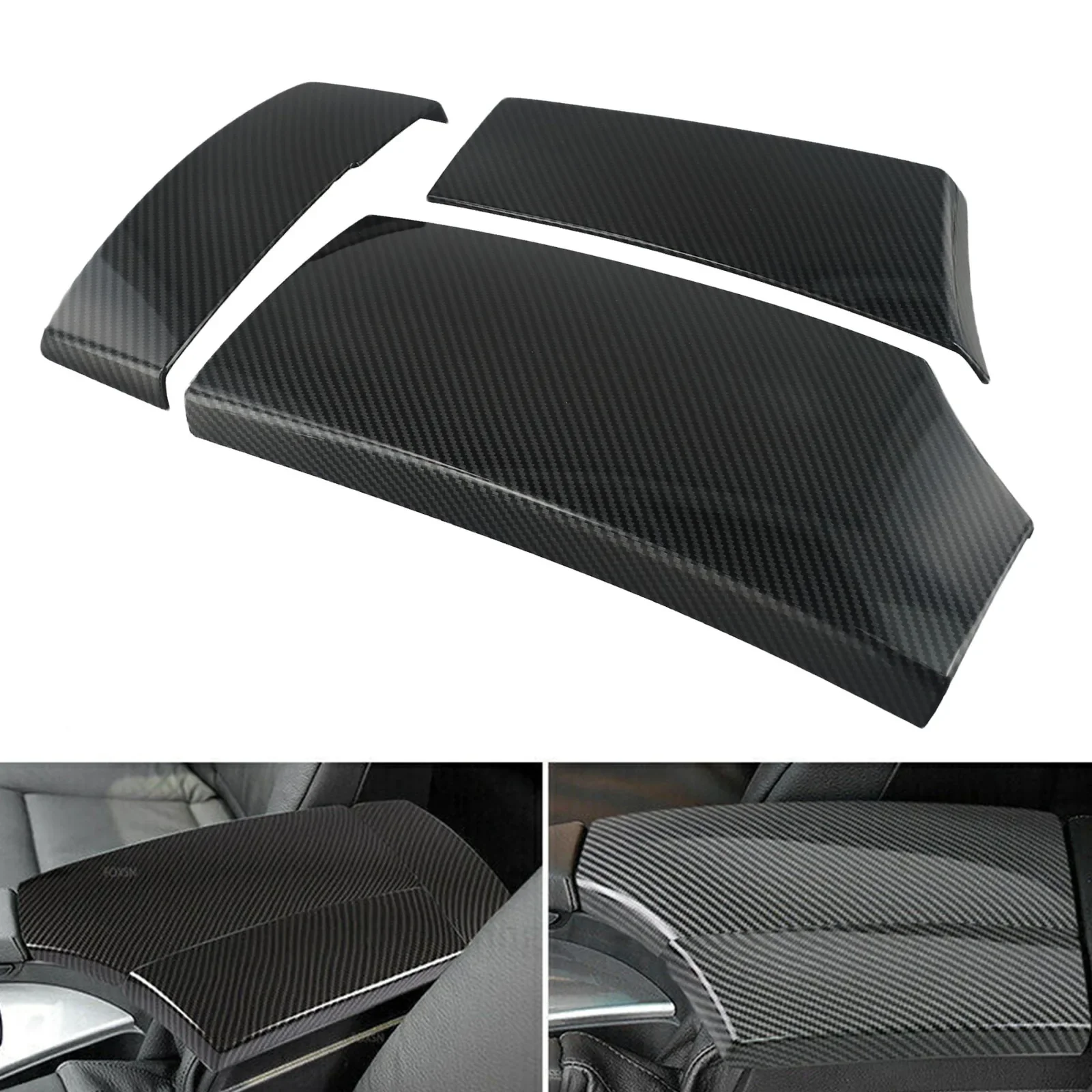 

Aesthetic Enhancement Carbon Fiberglass Center Console Rest Coverage For Selective Models Of The For BMW '04 '10 Lineup