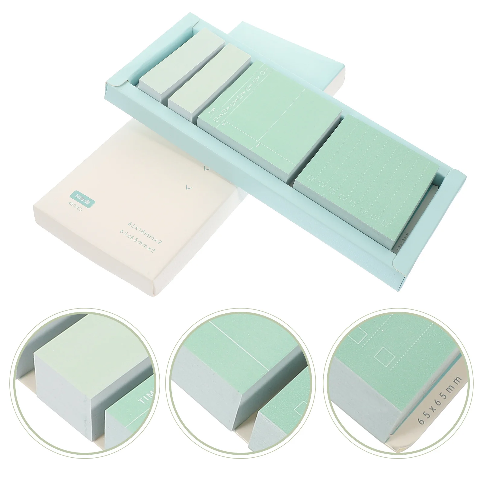 

1 Box Sticky Tabs Decorative Memo Pads Self-Adhesive Portable Memo Stickers Waterproof Long-Lasting Practical Sticky Tabs