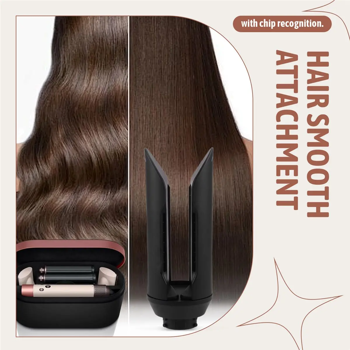 ABGU ABGU Hair Smooth Attachment for HS09, Gentle Airflow Smooth Nozzle, Hair Straightener Replacement Parts - Aliexpress Deal