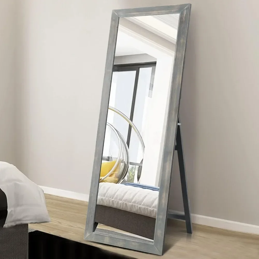 

L Mirrors The Frame Is Made Of Sturdy Wood 65"L X 22"W High Definition Vertical Rectangular Suitable For Bedrooms, Living Rooms